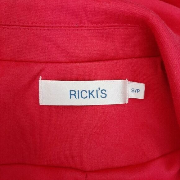 RICKI'S / Stretch One Button Closure Blazer Jacket Pink Sz S Flawed - Picture 13 of 14